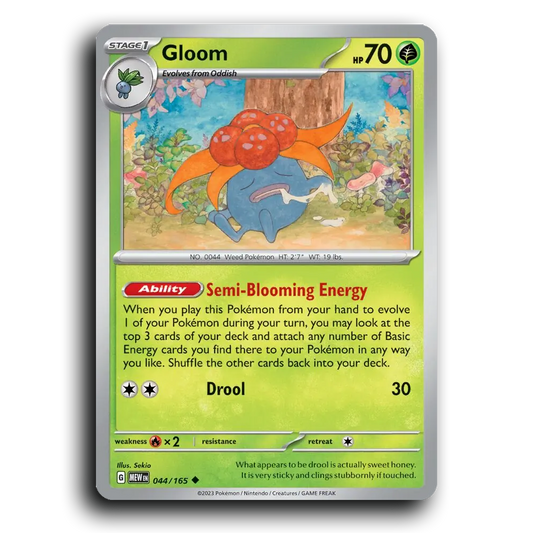 Gloom 044/165 151 Uncommon Pokemon Card TCG