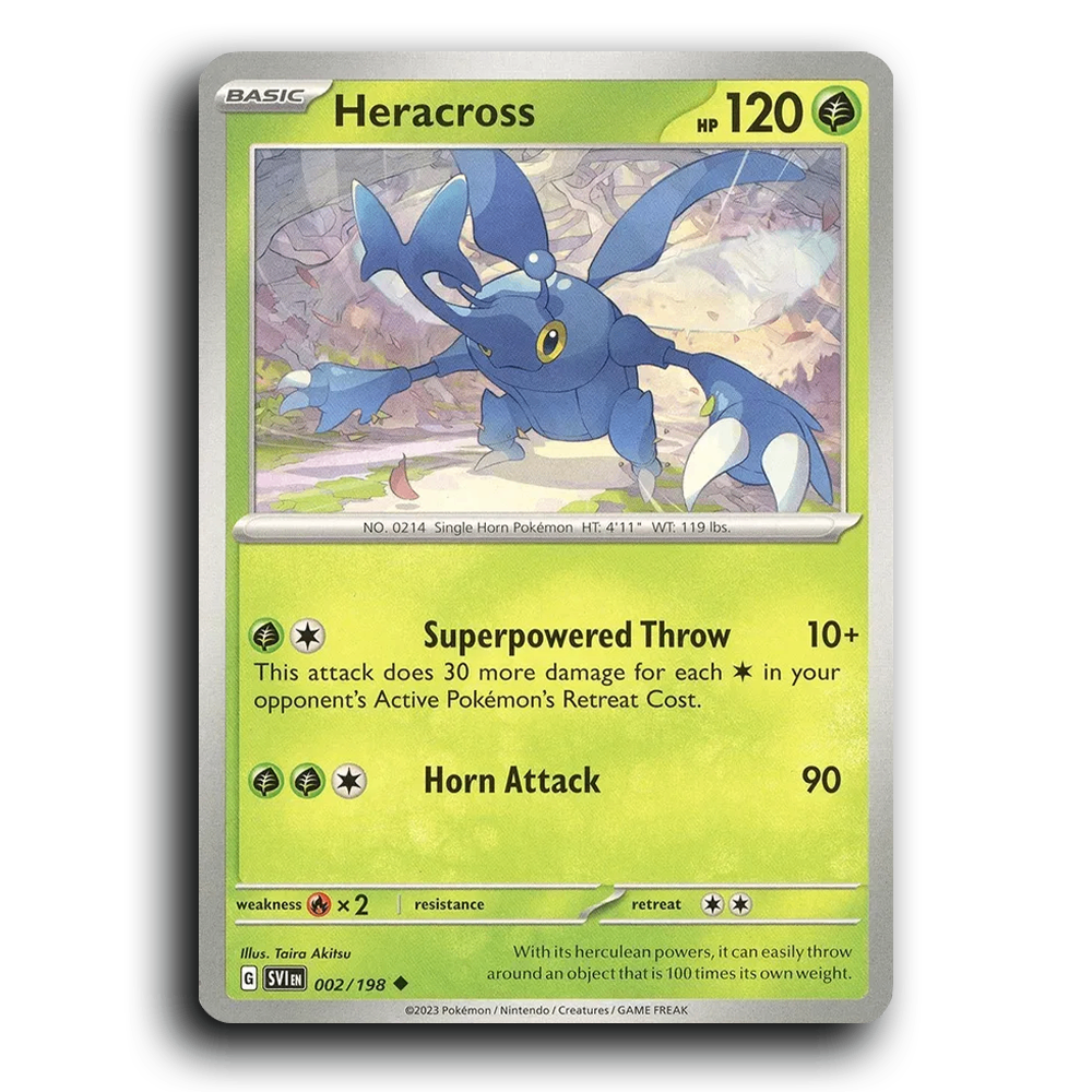 Heracross (002/198) [Scarlet & Violet] Uncommon Pokemon Card TCG Near Mint NM