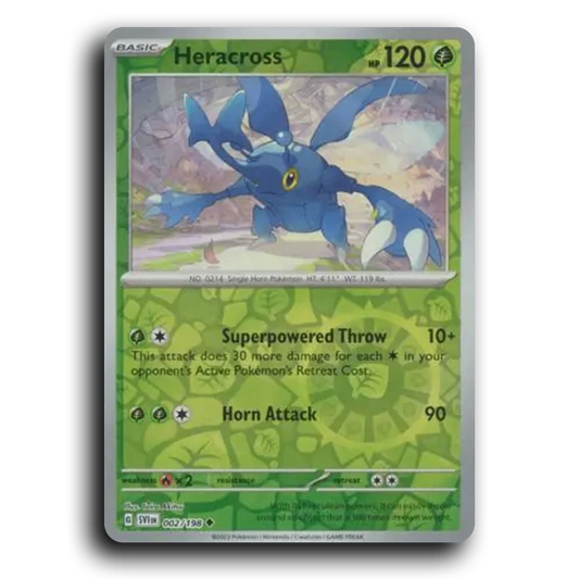 Heracross (002/198) [Scarlet & Violet] Uncommon Pokemon Card TCG Near Mint NM Reverse Holo