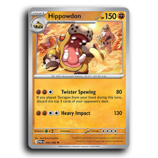 Hippowdon (040/088) [Perfect Order] Uncommon Pokemon Card TCG Near Mint NM