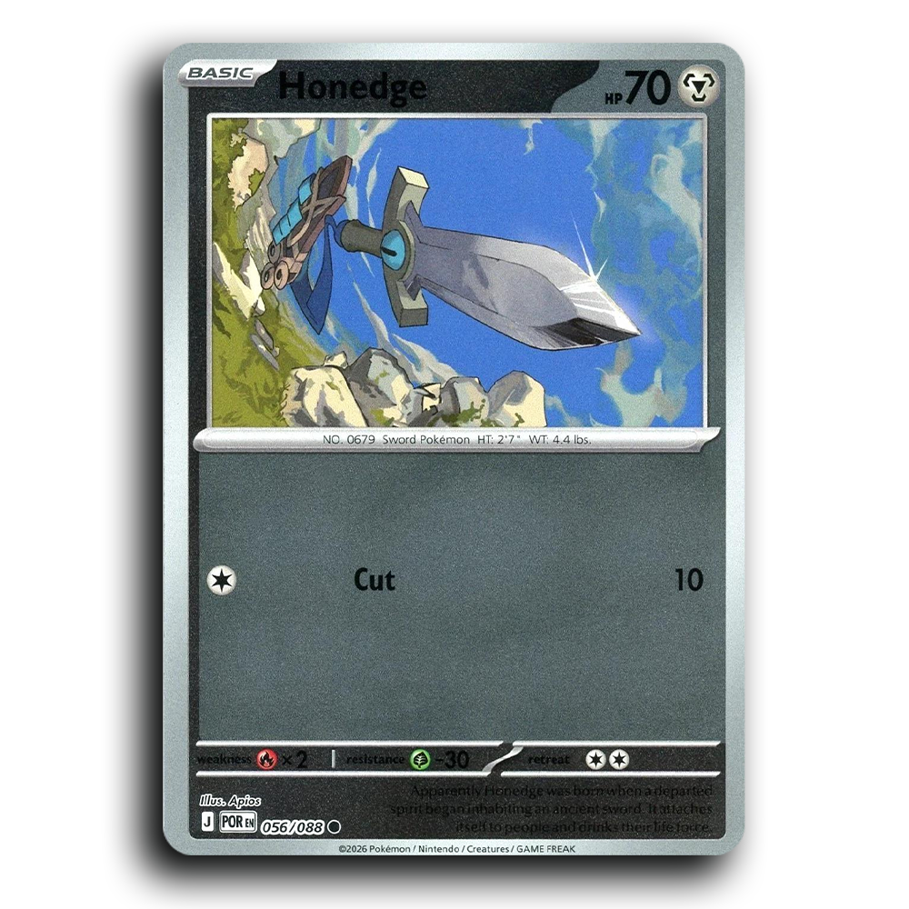Honedge (056/088) [Perfect Order] Common Pokemon Card TCG Near Mint NM Reverse Holo