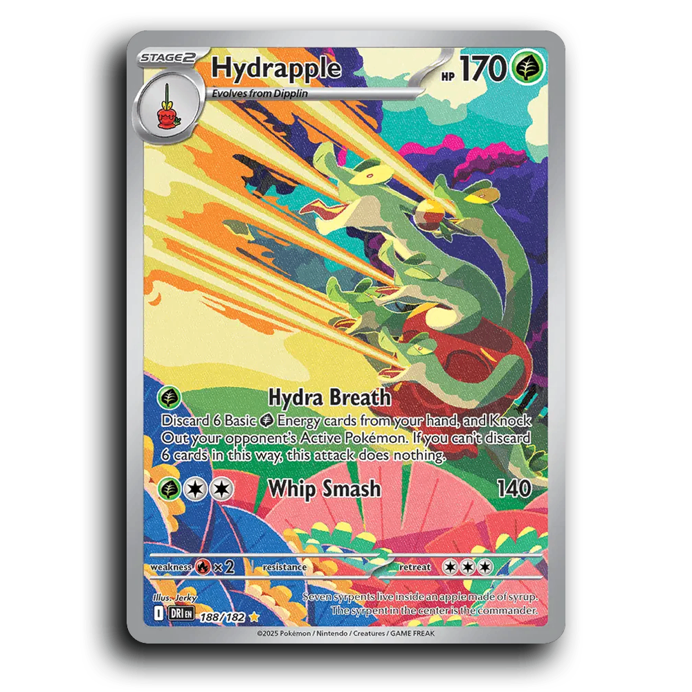 Hydrapple 188/182 Destined Rivals Illustration Rare Pokemon Card TCG Holofoil