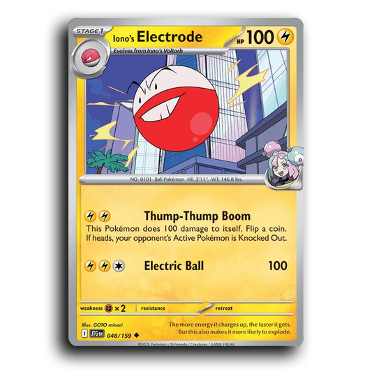 Iono's Electrode - 048/159 Journey Together Uncommon Pokemon Card TCG