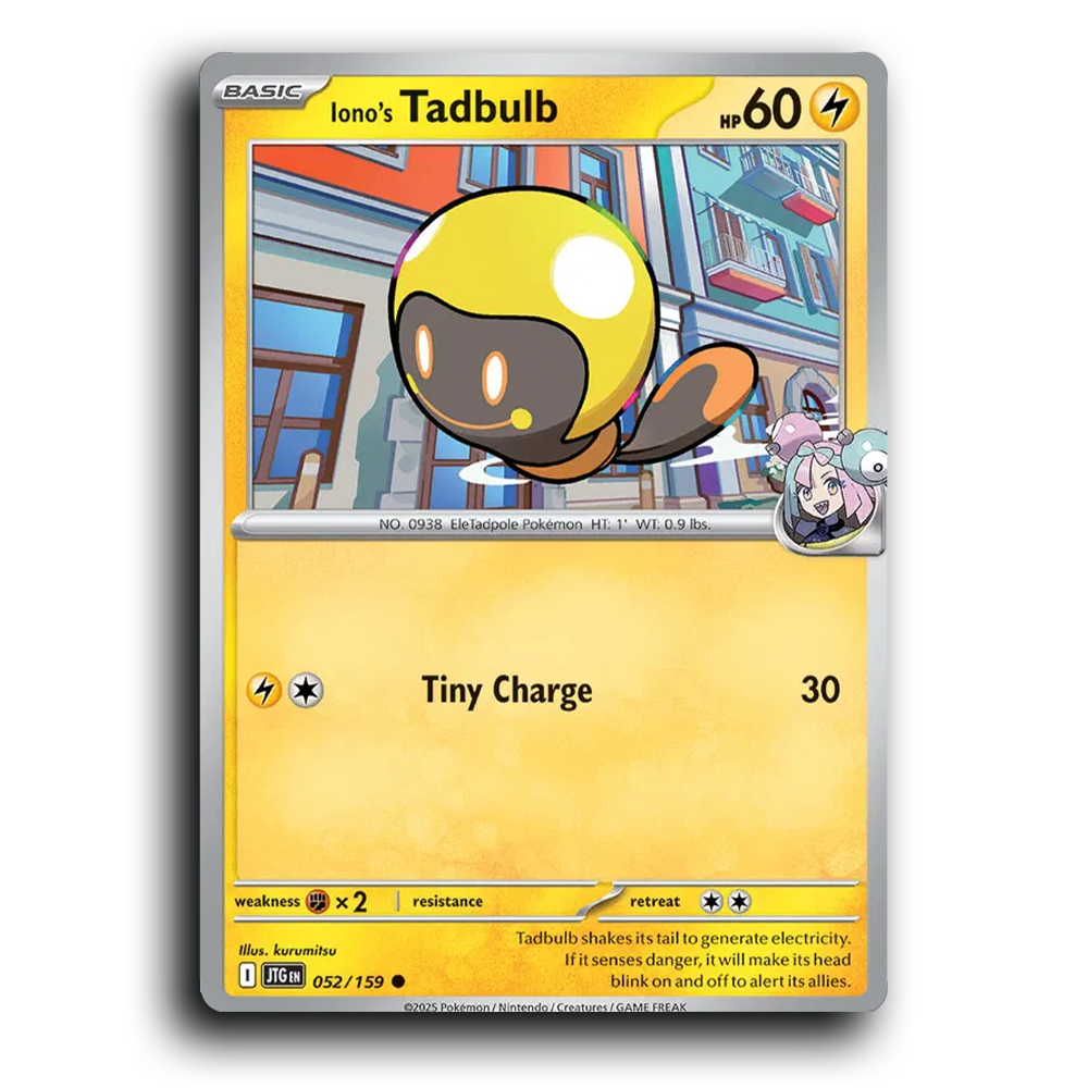 Iono's Tadbulb 052/159 Journey Together Common Pokemon Card TCG