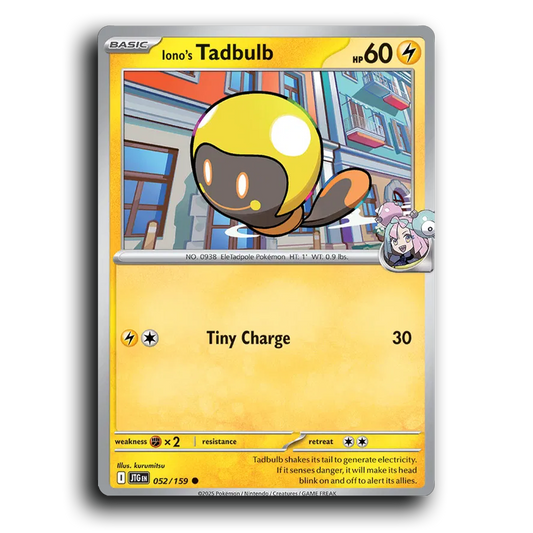 Iono's Tadbulb 052/159 Journey Together Common Pokemon Card TCG