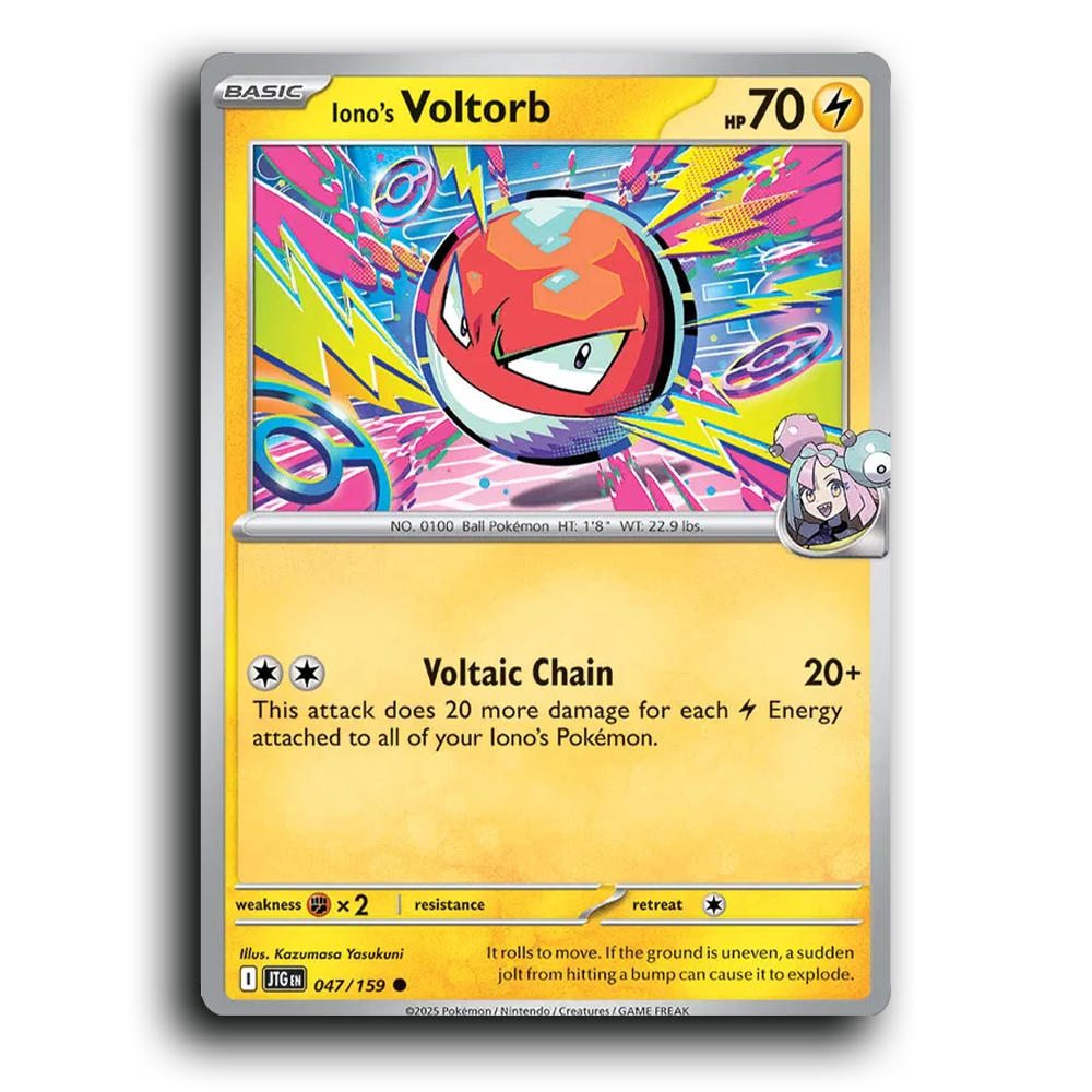 Iono's Voltorb 047/159 Journey Together Common Pokemon Card TCG