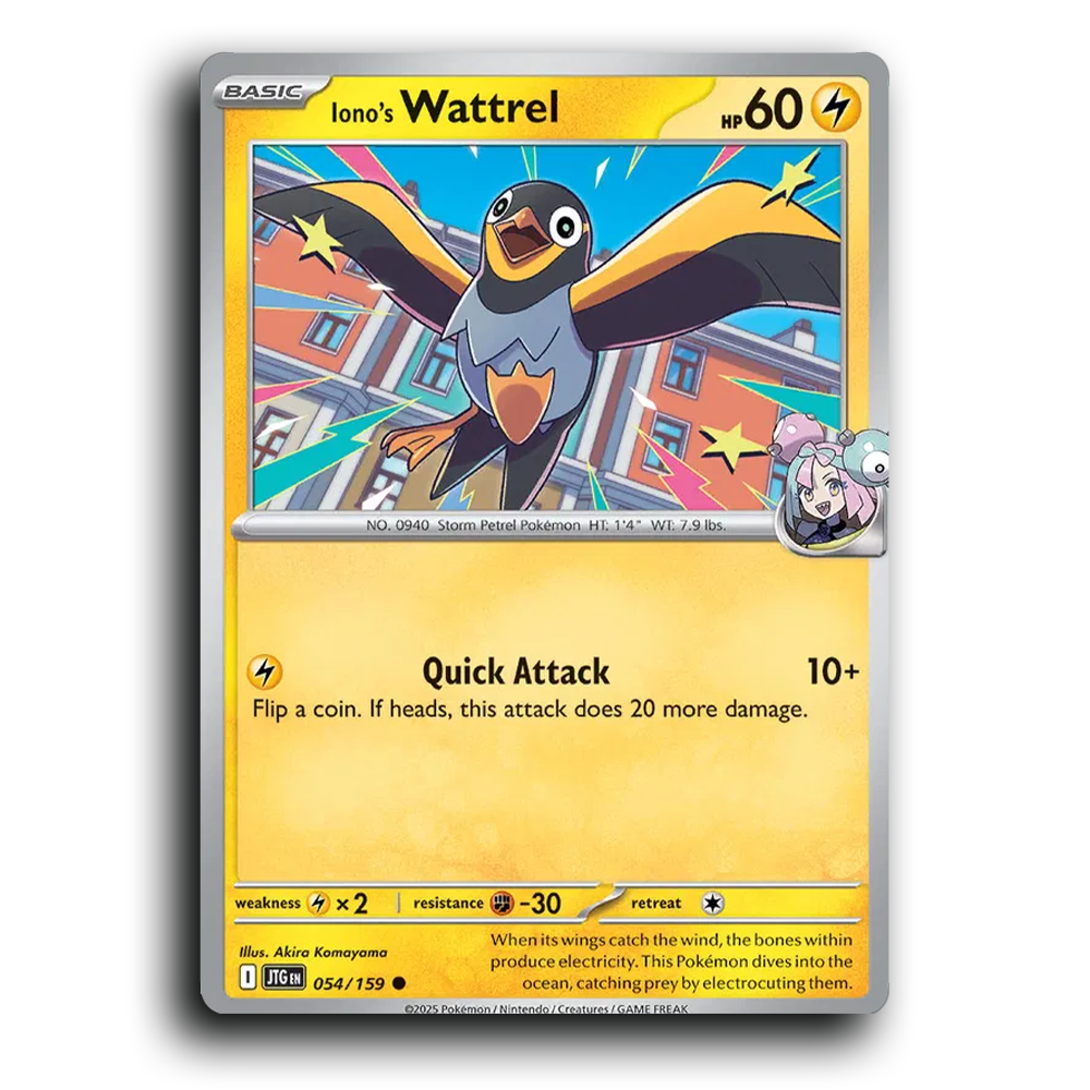 Iono's Wattrel 054/159 Journey Together Common Pokemon Card TCG