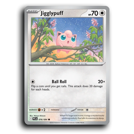 Jigglypuff (076/094) [Phantasmal Flames] Common Pokemon Card TCG Near Mint NM