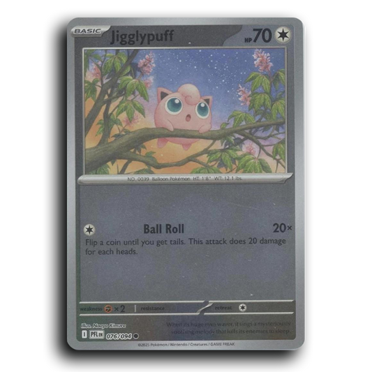 Jigglypuff (076/094) [Phantasmal Flames] Common Pokemon Card TCG Near Mint NM Reverse Holo