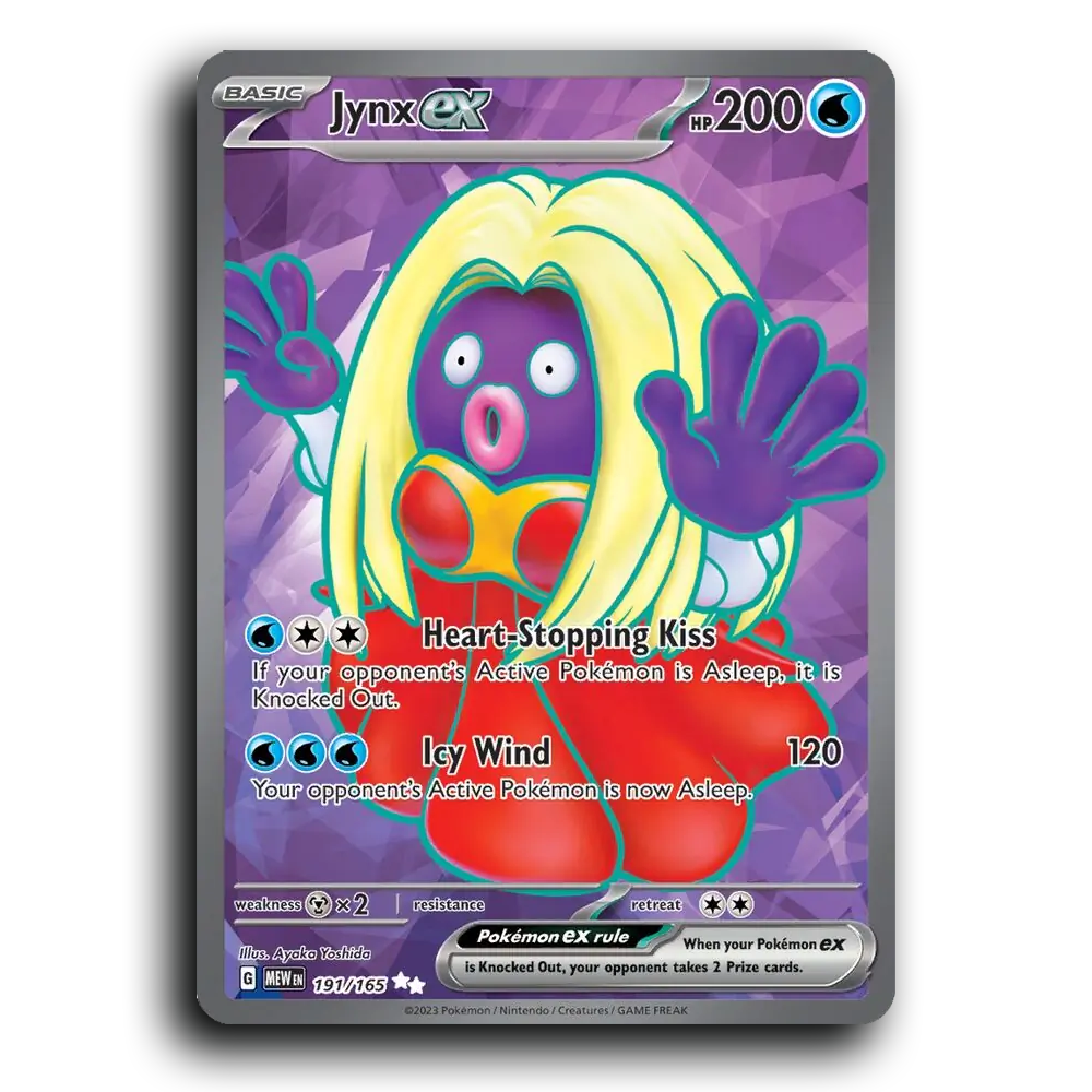 Jynx ex 191/165 151 Ultra Rare Pokemon Card TCG Near Mint NM Holofoil