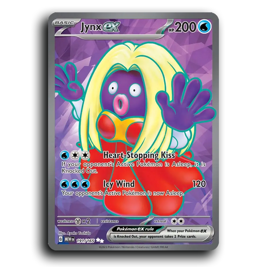 Jynx ex 191/165 151 Ultra Rare Pokemon Card TCG Near Mint NM Holofoil