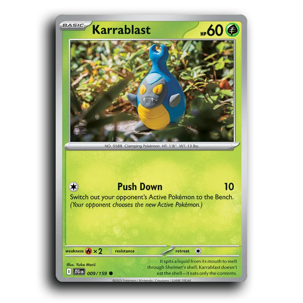 Karrablast Journey Together 009/159 Common Near Mint Pokemon Card TCG