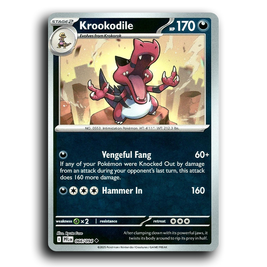 Krookodile (066/094) [Phantasmal Flames] Uncommon Pokemon Card TCG Near Mint NM Reverse Holo