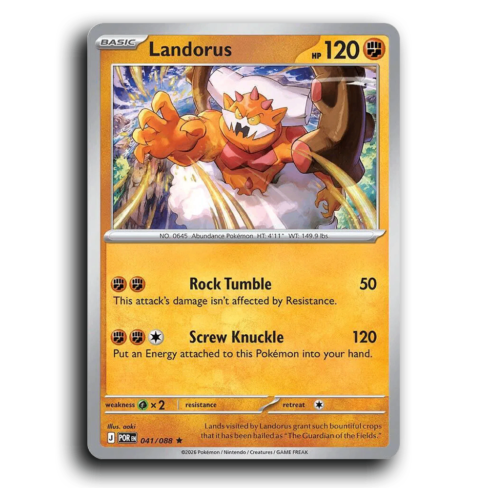 Landorus (041/088) [Perfect Order] Rare Pokemon Card TCG Near Mint NM Holofoil