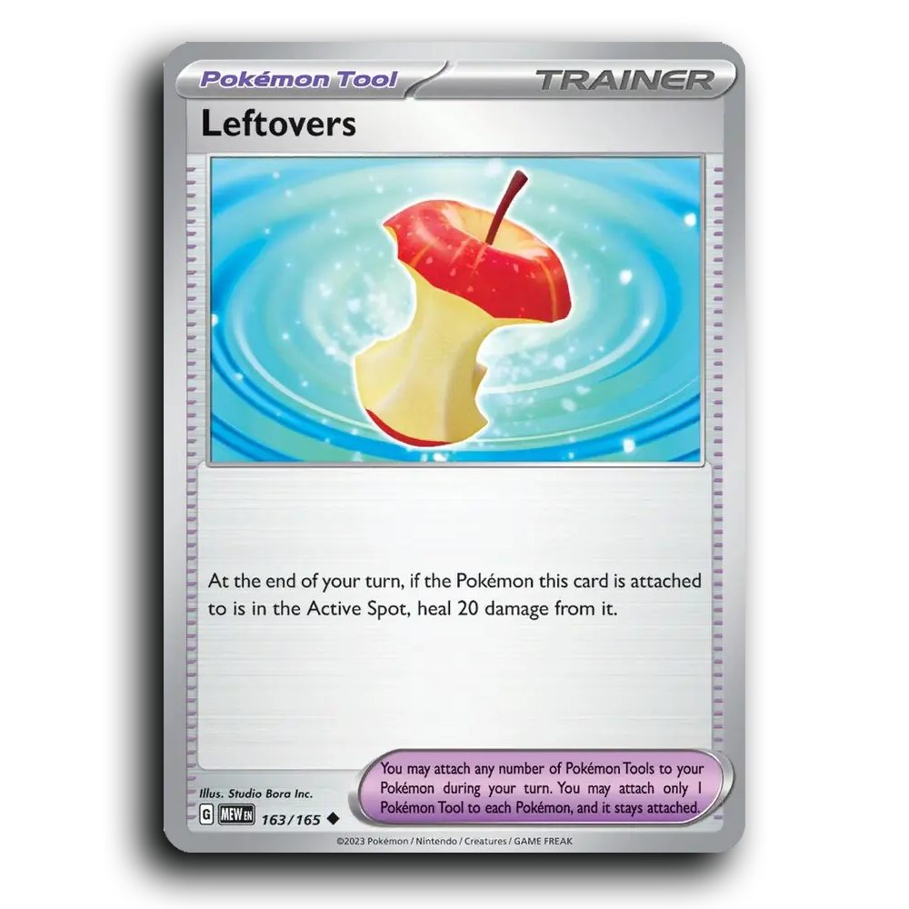 Leftovers 163/165 151 Uncommon Pokemon Card TCG Near Mint NM