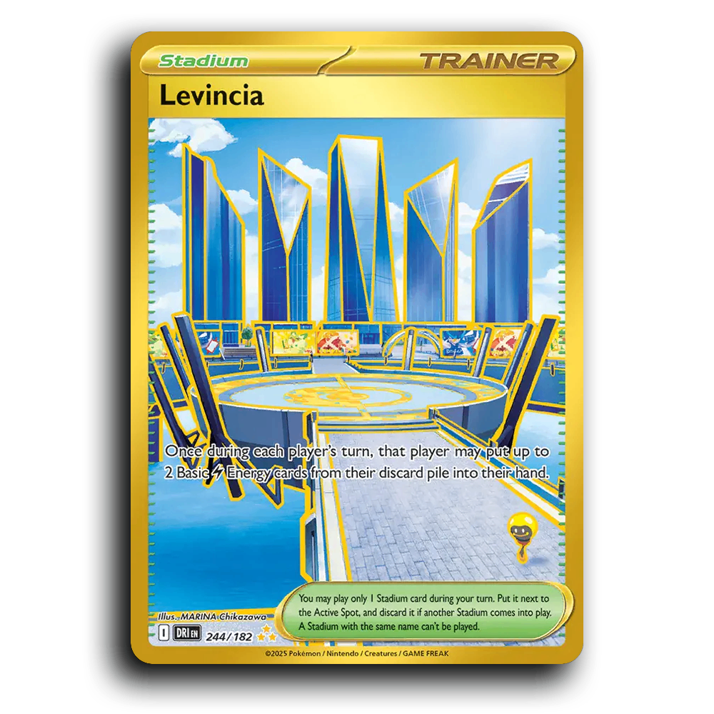 Levincia 244/182 Destined Rivals Hyper Rare Pokemon Card TCG Holofoil