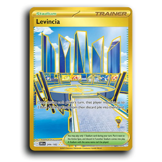 Levincia 244/182 Destined Rivals Hyper Rare Pokemon Card TCG Holofoil