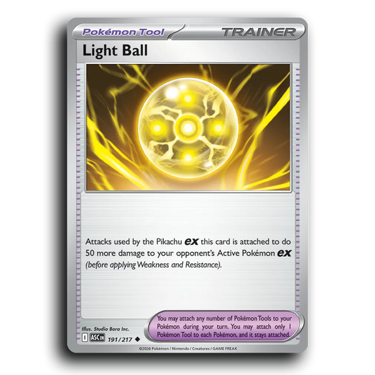 Light Ball 191/217 Ascended Heroes Uncommon Pokemon Card TCG Near Mint NM
