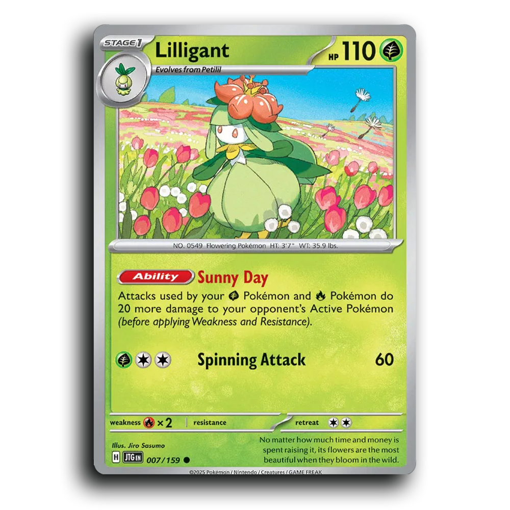 Lilligant Journey Together 007/159 Common Near Mint Pokemon Card TCG