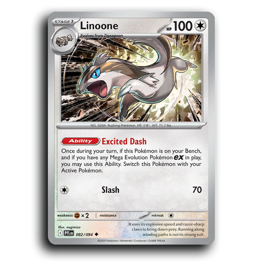 Linoone (082/094) [Phantasmal Flames] Uncommon Pokemon Card TCG Near Mint NM