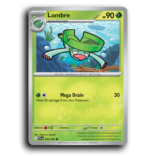 Lombre (006/094) [Phantasmal Flames] Common Pokemon Card TCG Near Mint NM