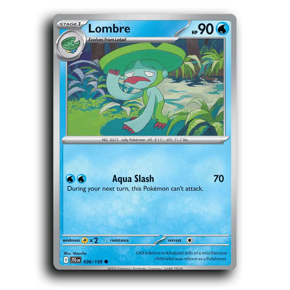 Lombre 036/159 Journey Together Common Pokemon Card TCG