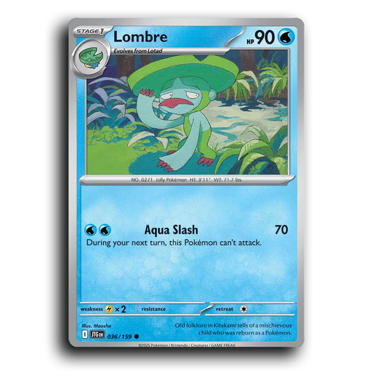 Lombre 036/159 Journey Together Common Pokemon Card TCG