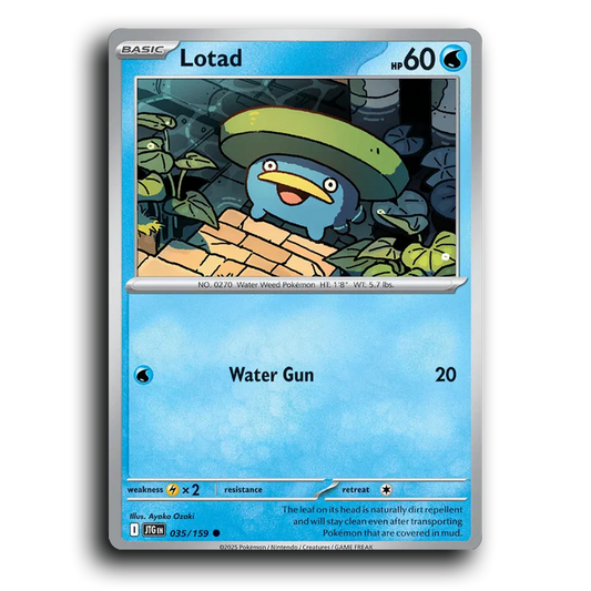 Lotad 035/159 Journey Together Common Pokemon Card TCG