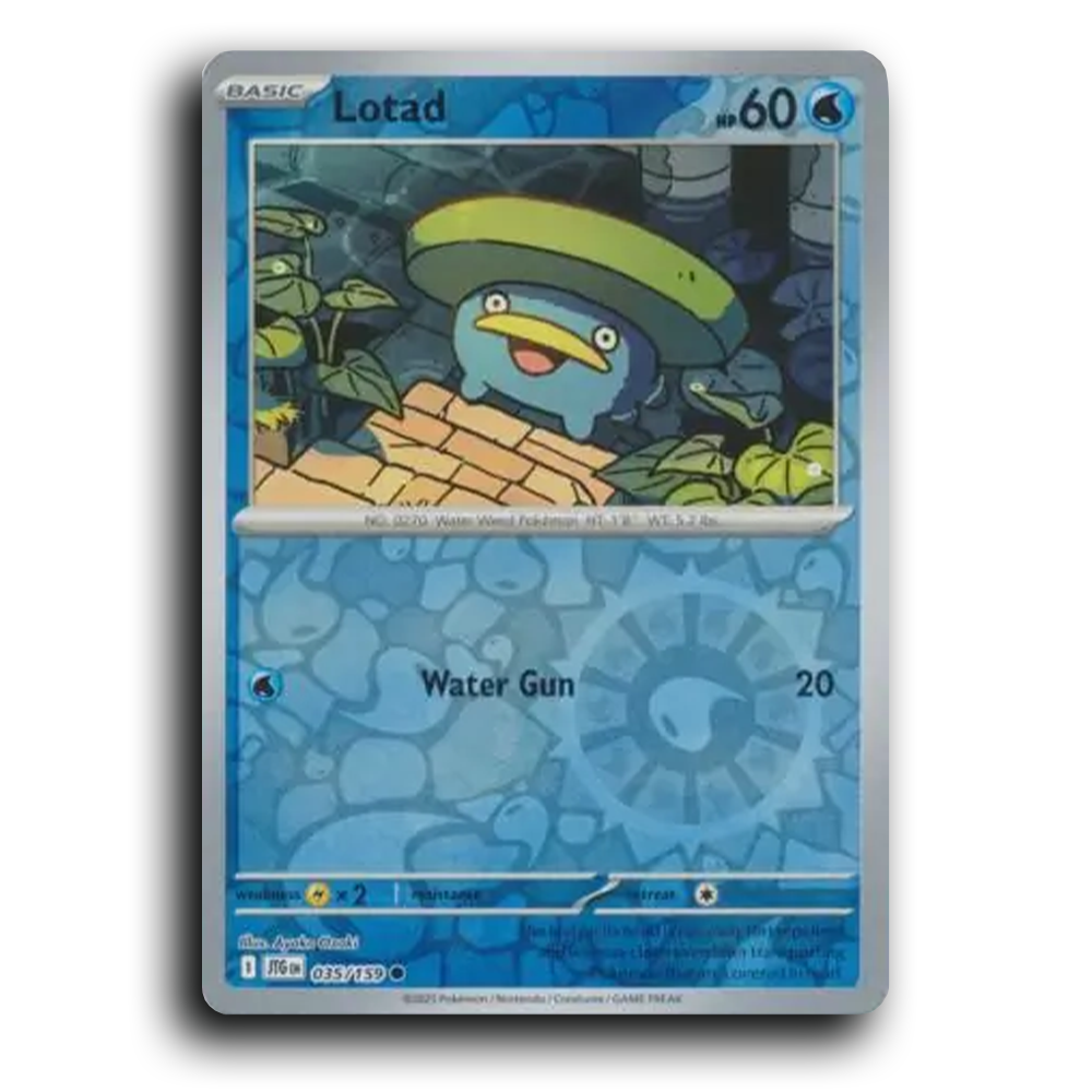 Lotad 035/159 Journey Together Common Pokemon Card TCG Reverse Holo