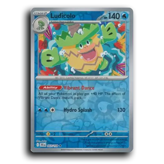 Ludicolo 037/159 Journey Together Rare Pokemon Card TCG Reverse Holo