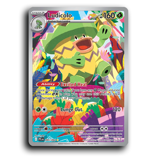 Ludicolo (095/094) [Phantasmal Flames] Illustration Rare Pokemon Card TCG Near Mint NM Holofoil
