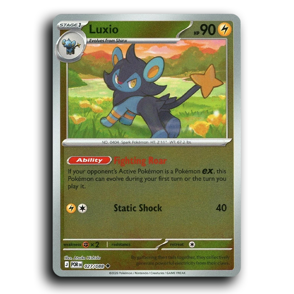 Luxio (027/088) [Perfect Order] Uncommon Pokemon Card TCG Near Mint NM Reverse Holo