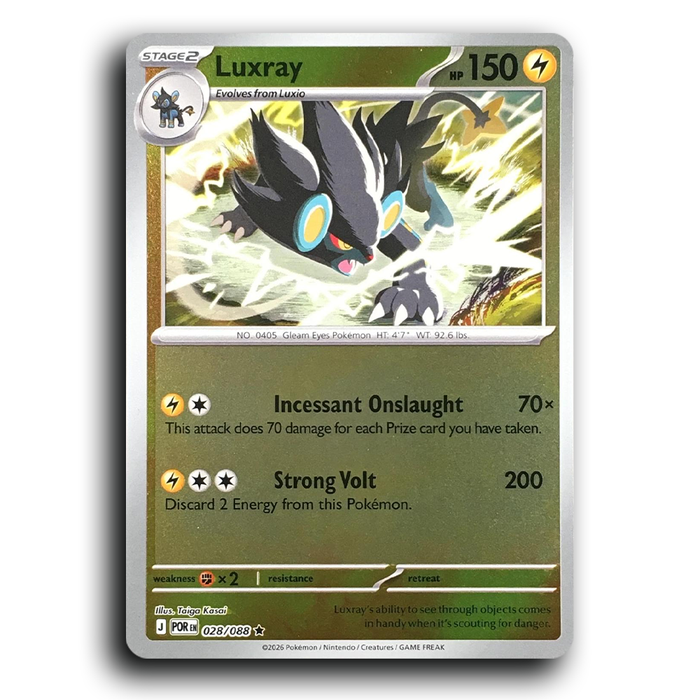 Luxray (028/088) [Perfect Order] Rare Pokemon Card TCG Near Mint NM Reverse Holo