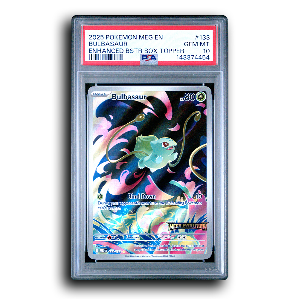 Bulbasaur 133/132 - Enhanced Box Topper - PSA 10 [Mega Evolution]