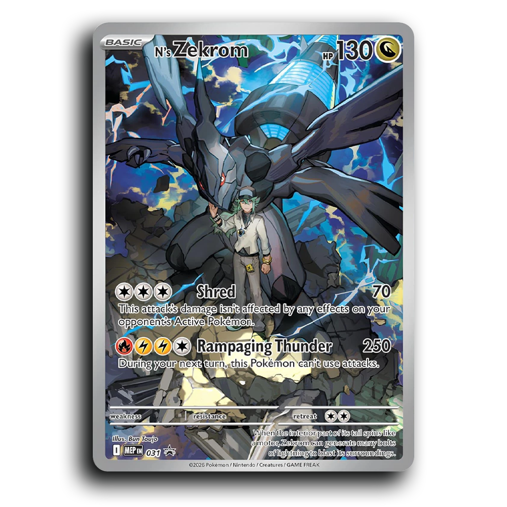 N's Zekrom - 031 (Sealed) [Mega Evolution - Black Star Promo]