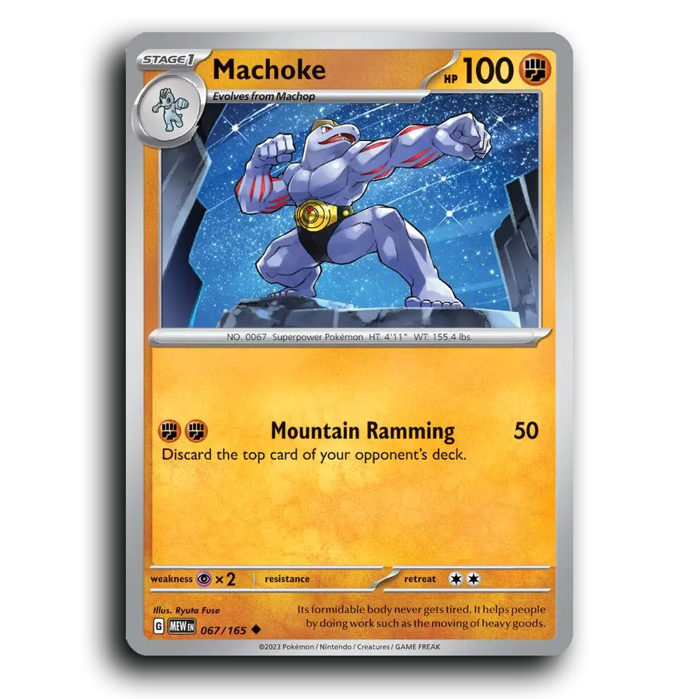 Machoke 067/165 151 Uncommon Pokemon Card TCG