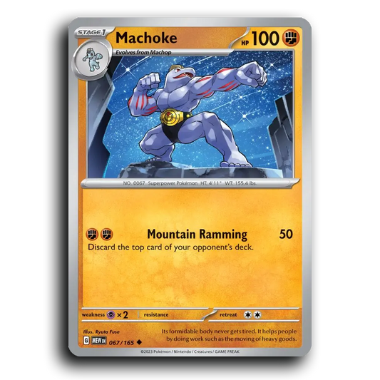 Machoke 067/165 151 Uncommon Pokemon Card TCG
