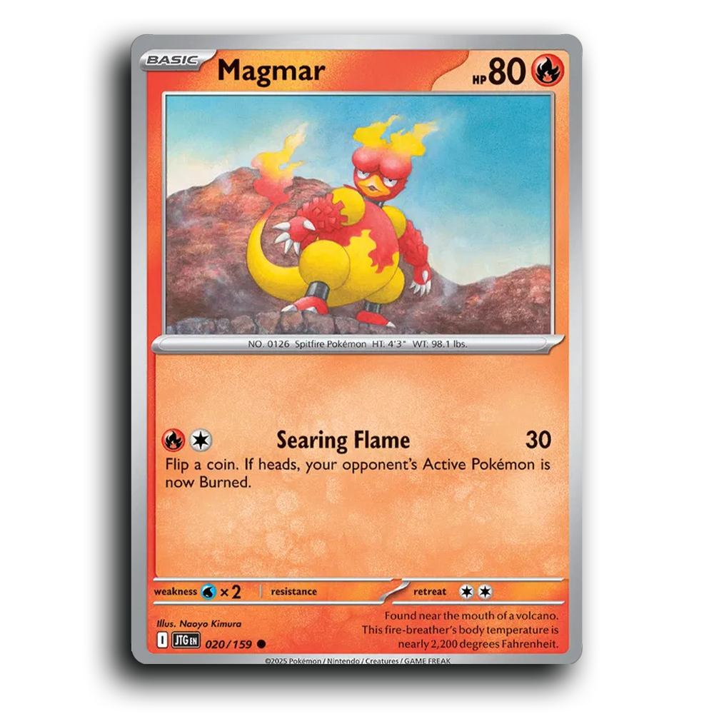 Magnar Journey Together 020/159 Common Near Mint Pokemon Card