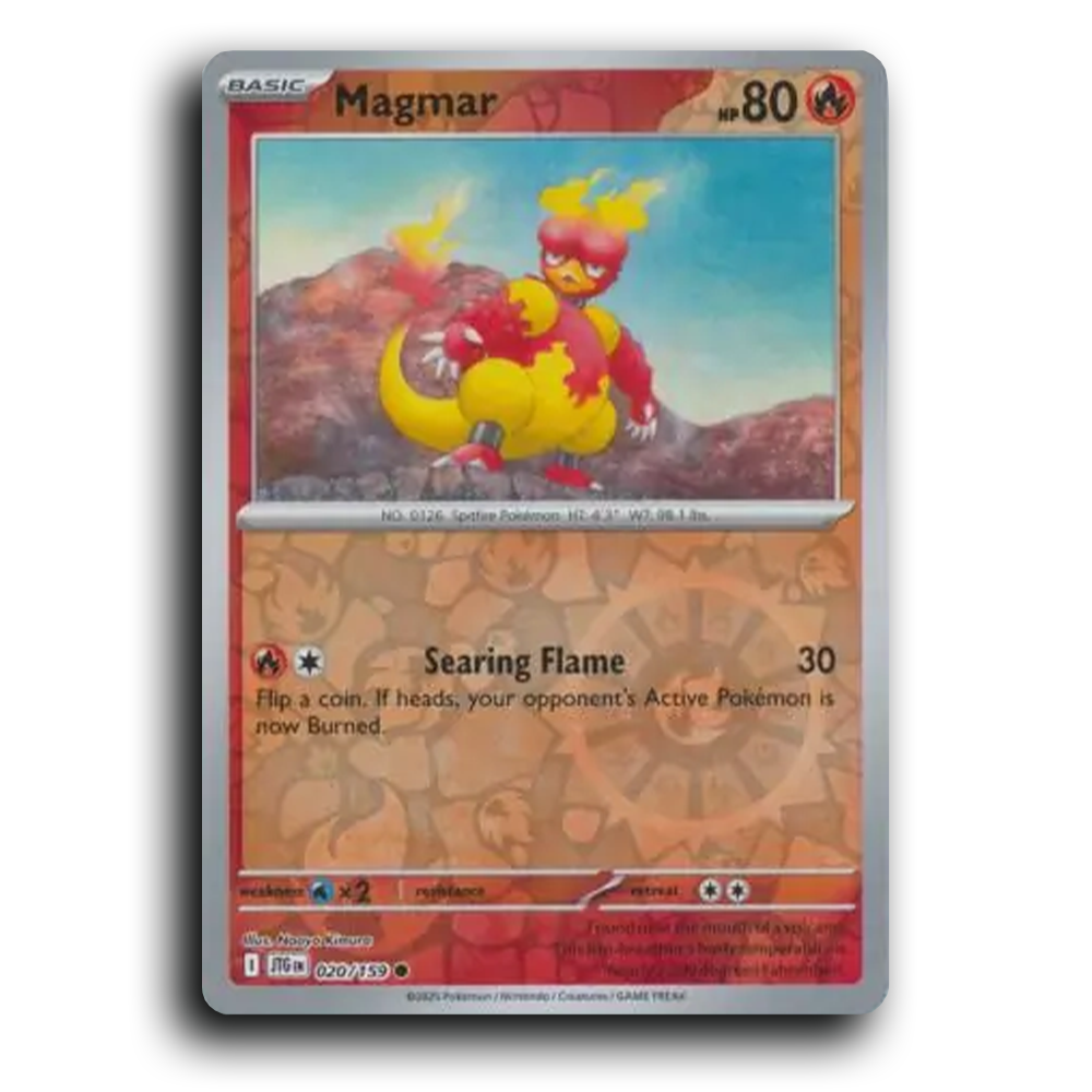 Magnar Journey Together 020/159 Common Near Mint Pokemon Card Reverse Holo