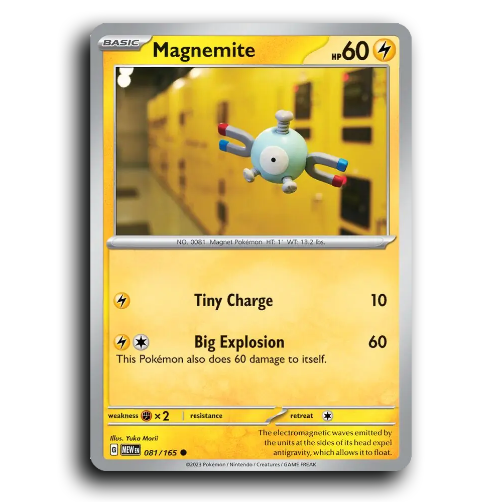 Magnemite 081/165 151 Common Pokemon Card TCG Near Mint NM