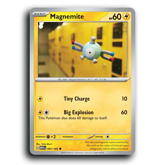 Magnemite 081/165 151 Common Pokemon Card TCG Near Mint NM