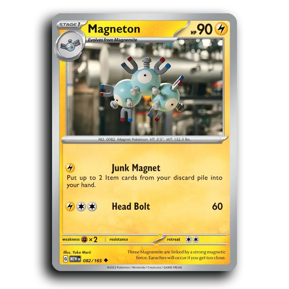 Magneton 082/165 151 Uncommon Pokemon Card TCG Near Mint NM