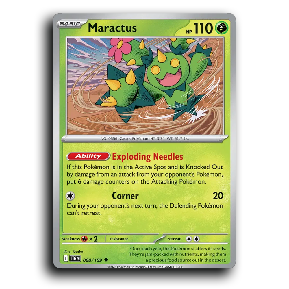 Maractus Journey Together 008/159 Uncommon Near Mint Pokemon Card TCG