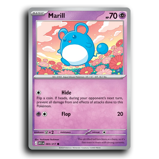 Marill 083/217 Ascended Heroes Common Pokemon Card TCG Near Mint NM