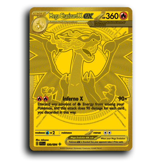 Mega Charizard X ex (130/094) [Phantasmal Flames] Mega Hyper Rare Pokemon Card TCG Near Mint NM Holofoil