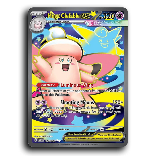 Mega Clefable ex (103/088) [Perfect Order] Ultra Rare Pokemon Card TCG Near Mint NM Holofoil