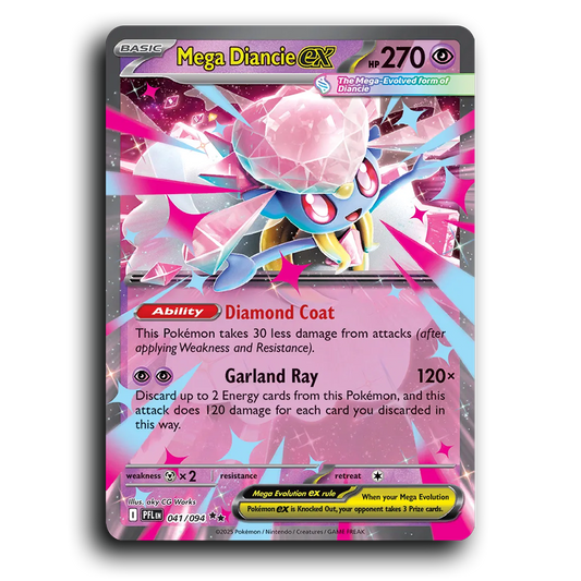 Mega Diancie ex (041/094) [Phantasmal Flames] Double Rare Pokemon Card TCG Near Mint NM Holofoil