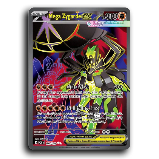 Mega Zygarde ex (104/088) [Perfect Order] Ultra Rare Pokemon Card TCG Near Mint NM Holofoil