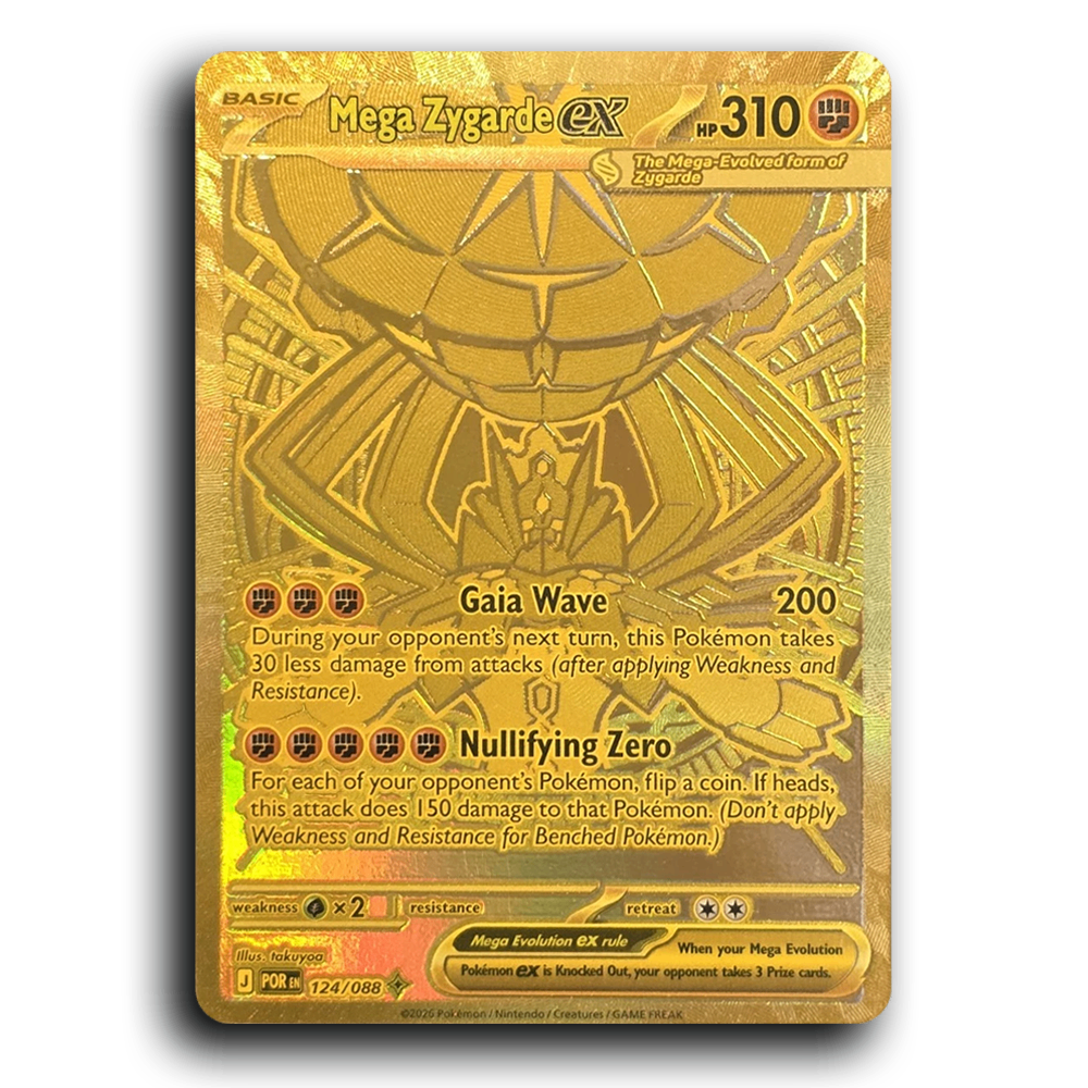 Mega Zygarde ex (124/088) [Perfect Order] Mega Hyper Rare Pokemon Card TCG Near Mint NM Holofoil