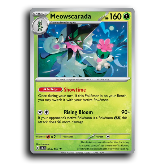 Meowscarada Journey Together 018/159 Rare Near Mint Pokemon Card